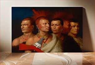 Πίνακας, Charles Bird King - Young Omahaw, War Eagle, Little Missouri, and Pawnees