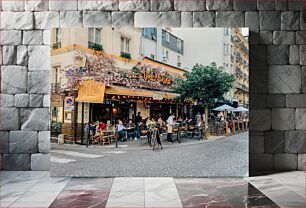 Πίνακας, Charming Parisian Cafe Γοητευτικό παριζιάνικο καφέ