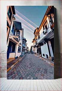 Πίνακας, Charming Street at Sunset Γοητευτική οδός στο ηλιοβασίλεμα