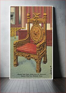 Πίνακας, Charter Oak Chair, made from the historical Charter Oak Tree, Hartford, Conn