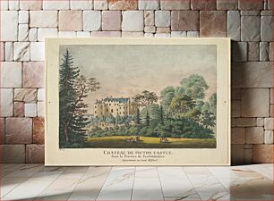 Πίνακας, Chateau de Picton Castle, Anonymous, French, 19th century