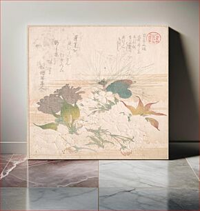 Πίνακας, Cherry Blossoms and Pine Cones by Kubo Shunman