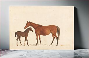 Πίνακας, Chestnut Mare and Foal