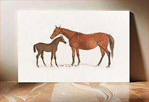 Πίνακας, Chestnut Mare and Foal Sawrey Gilpin
