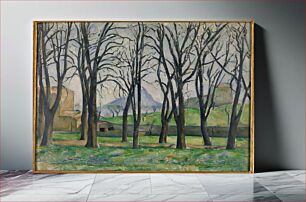 Πίνακας, Chestnut Trees at Jas de Bouffan (c. 1885-1886) by Paul Cézanne