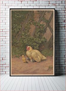 Πίνακας, Chickens no. 1 / Baird Paris 1877 ; after Baird