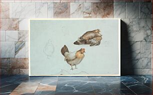 Πίνακας, Chickens.Study by Theodor Philipsen