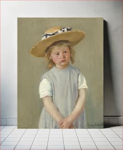 Πίνακας, Child in a Straw Hat (1886) by Mary Cassatt
