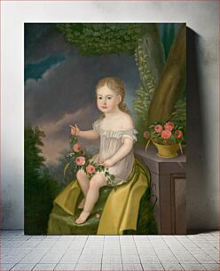 Πίνακας, Child with flowers