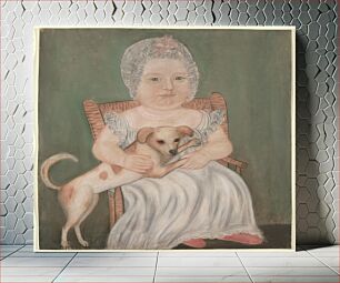 Πίνακας, Child with pet dog by Micah Williams