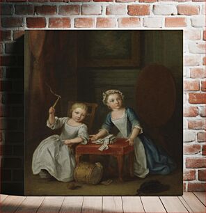 Πίνακας, Children at Play, Probably the Artist's Son Jacobus and Daughter Maria Joanna Sophia