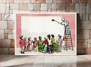 Πίνακας, Children painting a wall