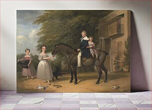 Πίνακας, Children with Horse and Dog