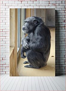 Πίνακας, Chimpanzee Gaze Βλέμμα χιμπατζή
