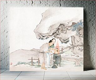 Πίνακας, Chinese lifestyle (1833 - 1911) vintage ink on paper by Qian Hui'an