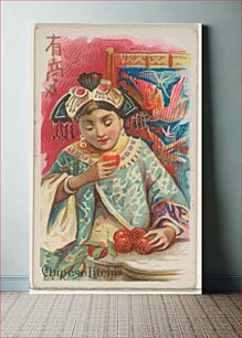 Πίνακας, Chinese Lychee, from the Fruits series (N12) for Allen & Ginter Cigarettes Brands