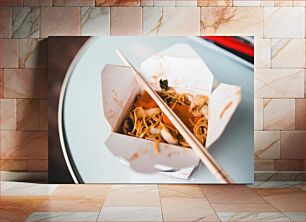 Πίνακας, Chinese Takeout Noodles Κινέζικα Noodles σε πακέτο