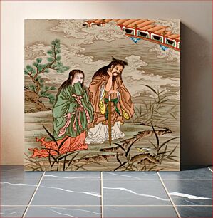 Πίνακας, Chinese tales, vintage Japanese painting by G.A. Audsley-Japanese illustration