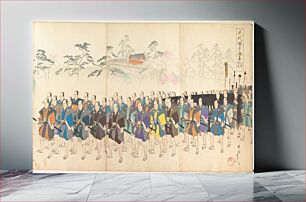 Πίνακας, Chiyoda Castle (Album of Men) by Yoshu Chikanobu