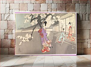 Πίνακας, Chiyoda Castle (Album of Women) by Yoshu Chikanobu