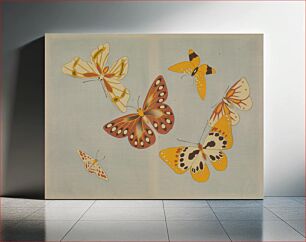 Πίνακας, Chō senshu (A Thousand Kinds of Butterflies), Volume 1 by Kamisaka Sekka