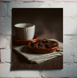 Πίνακας, Chocolate and Cup Still Life Σοκολάτα και Κύπελλο Νεκρή Φύση