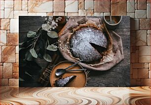 Πίνακας, Chocolate Cake with Coffee Κέικ σοκολάτας με καφέ