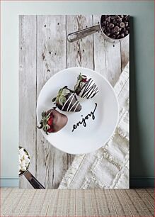 Πίνακας, Chocolate Covered Strawberries Φράουλες καλυμμένες με σοκολάτα