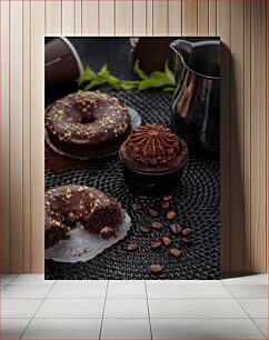 Πίνακας, Chocolate Desserts and Coffee Beans Επιδόρπια σοκολάτας και κόκκοι καφέ