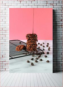 Πίνακας, Chocolate Drizzled Stack Στοίβα με σοκολάτα