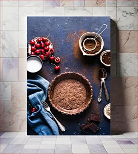 Πίνακας, Chocolate Tart Preparation Προετοιμασία τάρτας σοκολάτας