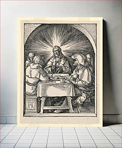 Πίνακας, Christ at Emmaus, from The Little Passion Series, Albrecht Drer