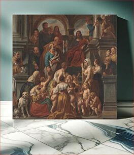 Πίνακας, Christ blesses the children."Let the little children come unto me" by Jacob Jordaens