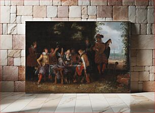 Πίνακας, Christ heals at the pool of Bethesda by Dirck Van Delen