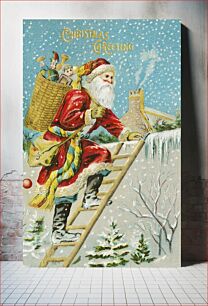 Πίνακας, Christmas greeting (ca.1900s) from The Miriam And Ira D. Wallach Division Of Art, Prints and Photographs: Picture Collection by an unknown artist