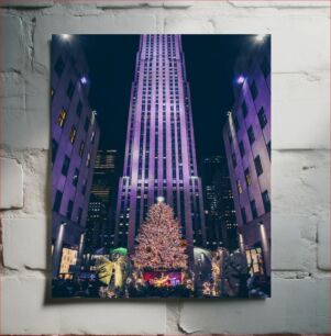 Πίνακας, Christmas Tree at Rockefeller Center Χριστουγεννιάτικο δέντρο στο Rockefeller Center