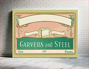Πίνακας, Christopher Johnson & Co. : Sheffield, England : carvers and steel