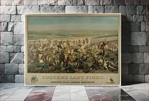 Πίνακας, Chromolithograph entitled "Custer's Last Fight", Smithsonian National Museum of African Art