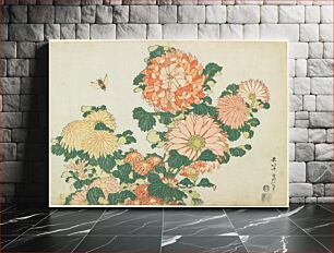 Πίνακας, Chrysanthemums and Horsefly (ca.1833–1834) in high resolution by Katsushika Hokusai