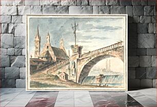 Πίνακας, Church and bridge by Aron Wallick