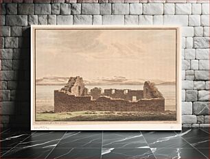 Πίνακας, Church ruins in Greenland. Illustration for W.A.Grah. Research trip to the east coast of Greenland by Heinrich Gustav Ferdinand Holm