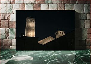 Πίνακας, Church Towers at Night Εκκλησιαστικοί πύργοι τη νύχτα