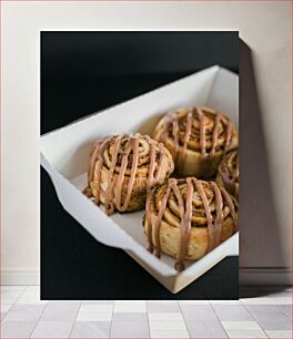 Πίνακας, Cinnamon Rolls with Icing Ρολά κανέλας με γλάσο