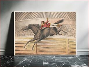 Πίνακας, [Circus performer riding a vaulting horse bareback]