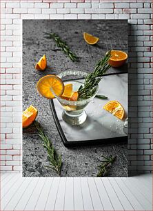 Πίνακας, Citrus and Herb Infused Cocktail Κοκτέιλ με εσπεριδοειδή και βότανα