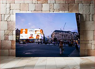 Πίνακας, City Intersection with Billboards Διασταύρωση πόλης με διαφημιστικές πινακίδες