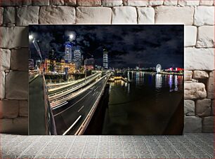 Πίνακας, City Skyline at Night Ο ορίζοντας της πόλης τη νύχτα