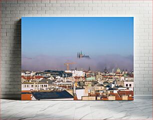 Πίνακας, Cityscape with Cathedral and Fog Αστικό τοπίο με τον καθεδρικό ναό και την ομίχλη