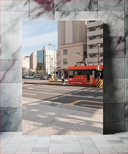 Πίνακας, Cityscape with Tram Αστικό τοπίο με τραμ