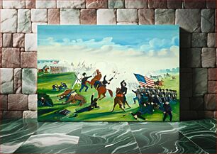 Πίνακας, Civil War Battle (1861) by American 19th Century
